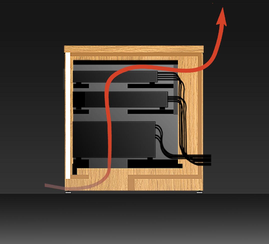 audio-cabinet easyturn heat disipation